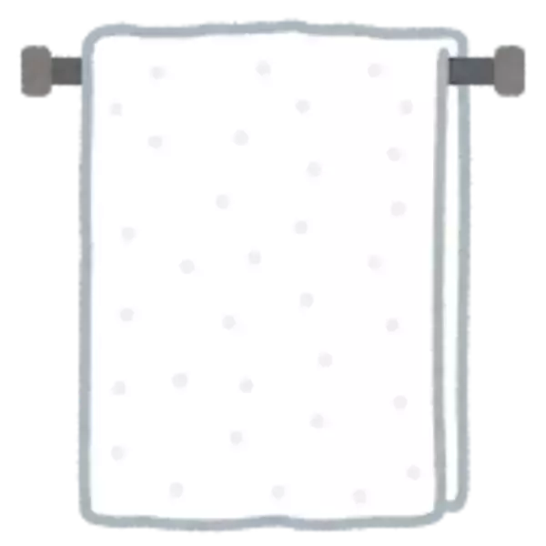 「タオルをふわふわ長持ちさせる秘訣は、干す前に振るだけ！」の画像