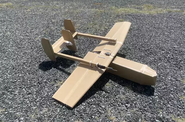 「段ボールドローン　防衛・防災に期待」の画像