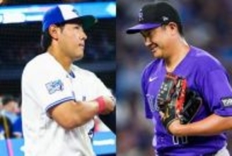 菅野智之と岡本和真がメジャー初対決！2打席15球の激闘 先輩の意地と後輩の成長