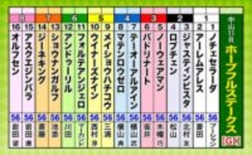 第42回ホープフルステークス（GI）枠順