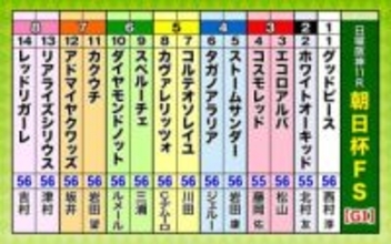 第77回朝日杯フューチュリティステークス（GI）枠順