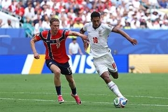 ベリンガムが前半ATに同点弾！ノルウェー先制もイングランドが追いつき1-1で後半へ【サッカーW杯】