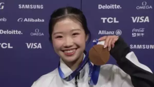 17歳中井亜美 初五輪で堂々の銅メダル「緊張もほとんどしていなかった。楽しかった。夢が叶った気分」【ミラノ・コルティナ五輪】