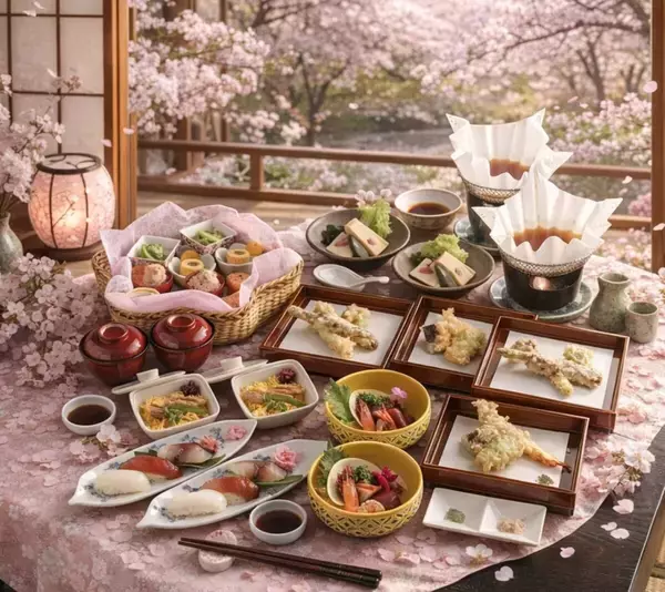 「【京都・宇治で桜とグルメを楽しむ】宇治川沿いの飲食店＆お土産処3店舗でお花見フェア開催」の画像