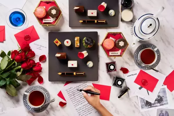 「【モンブランとセント レジス ホテル 大阪がコラボ】Love Letterをテーマにしたアフタヌーンティー開催」の画像