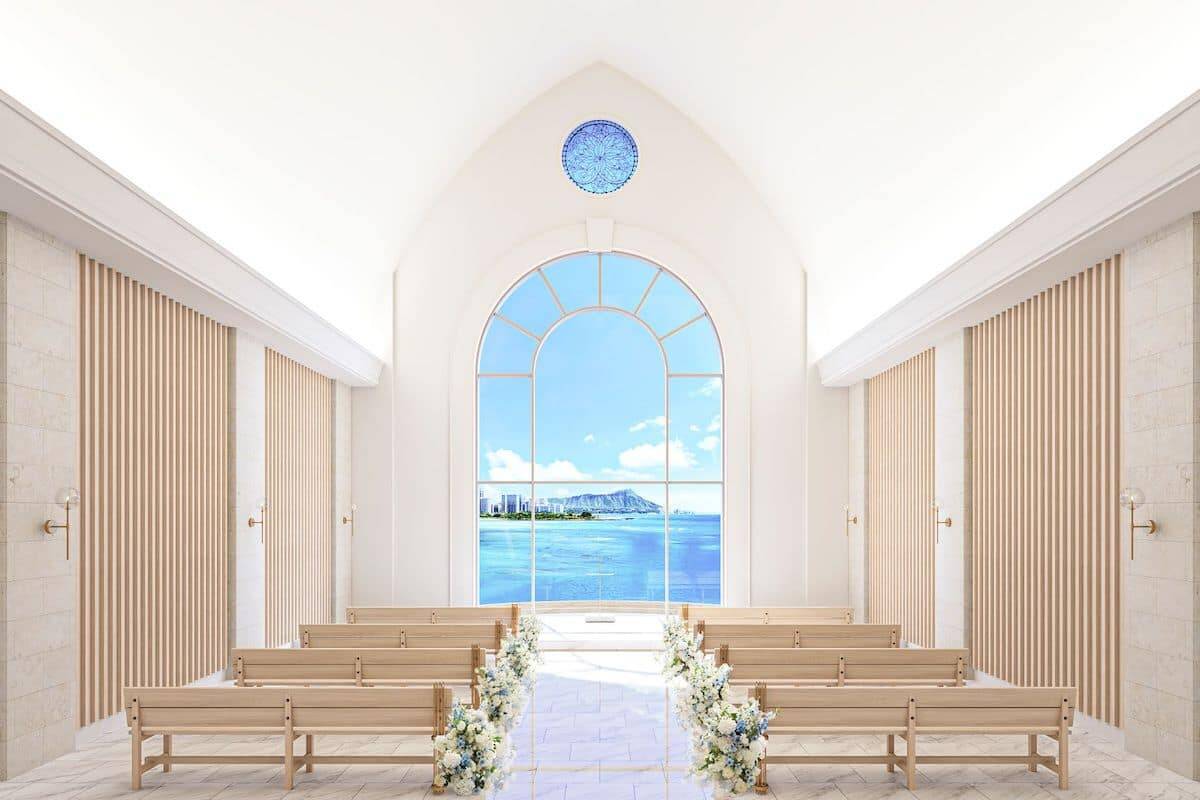 【最新リゾートウエディング事情】海に浮かぶ絶景！ハワイ「ザ・テラス バイ・ザ・シー」の魅力とは？新作ドレスも発表