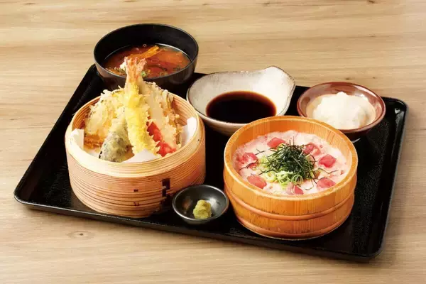 「京都で行列の絶えないサクサク天ぷらが大阪に！限定メニュー・にぎわい天盛りも｜天ぷら寿司海鮮 米福」の画像
