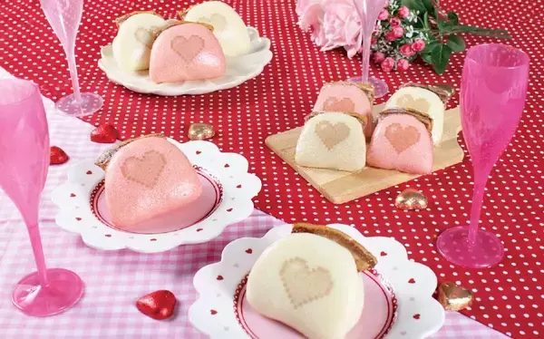 【長崎・岩崎本舗 ハート角煮まんじゅう】バレンタイン限定！シェアして楽しめる可愛いデザインに変身