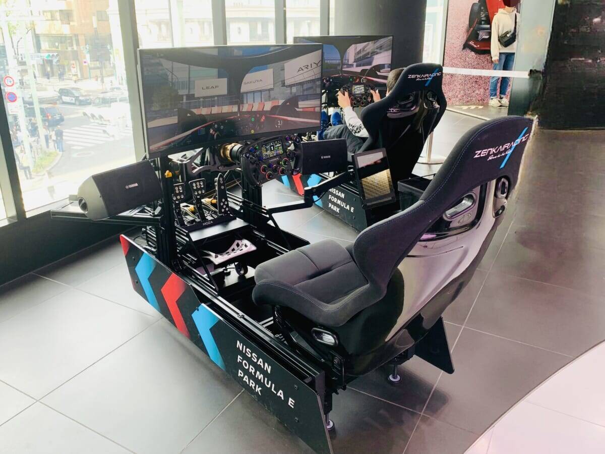 【銀座で無料で体験！】レーシングシミュレーターからSNS映えするパワーセルフィーまで「NISSAN FORMULA E PARK」