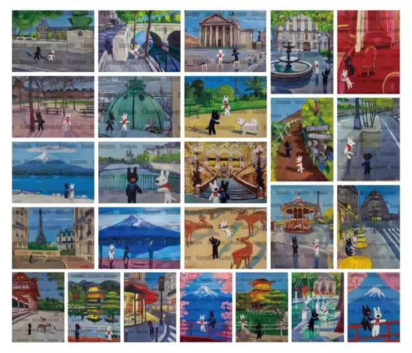 「【入場無料】未公開の原画25点が一挙展示！販売も「リサとガスパール POP UP マルシェ」銀座で開催」の画像