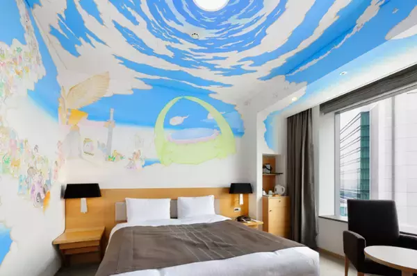 「招き猫・桜・芸者金魚・妖怪・・・インスタ映えする３１の客室があるホテル」の画像