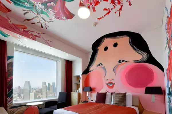 「招き猫・桜・芸者金魚・妖怪・・・インスタ映えする３１の客室があるホテル」の画像