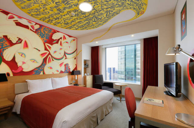 招き猫・桜・芸者金魚・妖怪・・・インスタ映えする３１の客室があるホテル