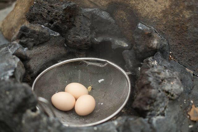 衝撃のおいしさ 熱海の無料スポット 小沢の湯 で温泉卵を作って食べてみた 18年5月12日 エキサイトニュース
