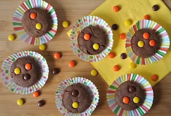 「【お手軽バレンタインレシピ】ピーナッツバター＆チョコのアメリカンクッキー」の画像