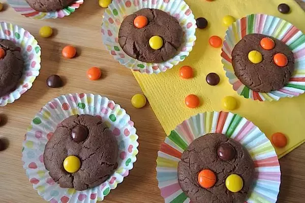 「【お手軽バレンタインレシピ】ピーナッツバター＆チョコのアメリカンクッキー」の画像