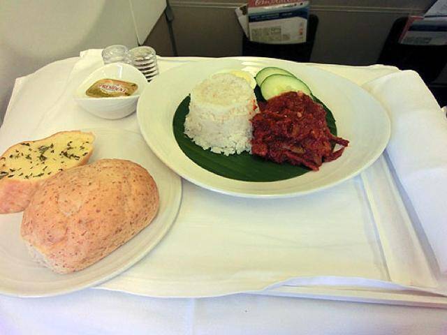 機内食レポート。マレーシア航空「クアラルンプール～成田」ビジネスクラス