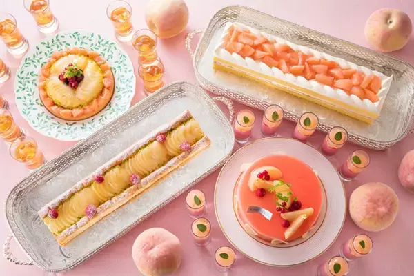 「予約受付中！”桃”をテーマに魅惑のナイトタイム・デザートブッフェ」の画像
