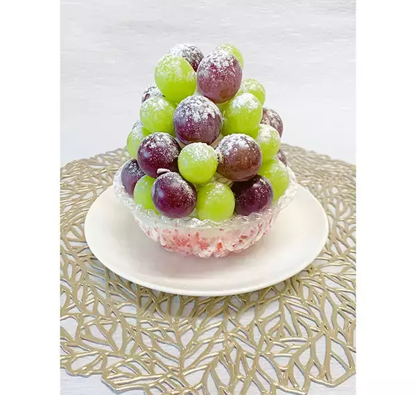 「葡萄の産地岡山の「農園カフェ湯郷」で期間限定スイーツ「ぶどうマウンテン」」の画像