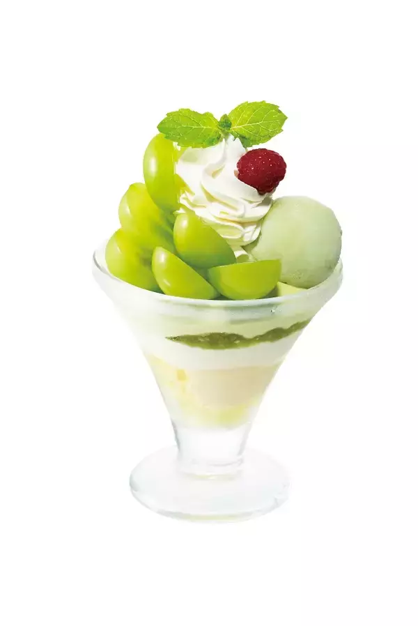 「丸ごと美味しい！シャインマスカットとナガノパープルのデザート【デニーズ】」の画像