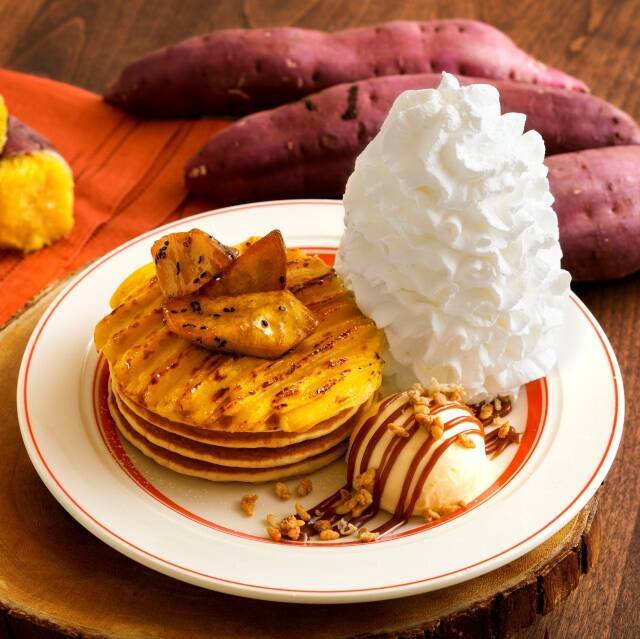 Eggs ’n Thingsより秋の味覚安納芋を使ったパンケーキが登場！