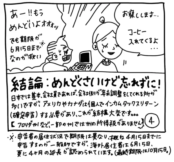 「新文化ギャップ漫画【６３】確定申告 問題」の画像