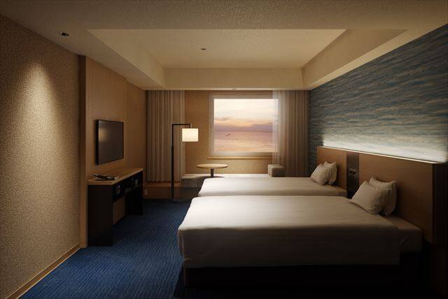 津軽海峡を一望するインフィニティ風呂！函館湯の川温泉「海と灯／ヒューイットリゾート」