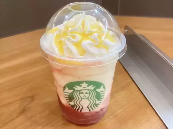 「【スタバ新作】青森県の地元フラペチーノ、「青森 じゃわめく りんご ストロベリー フラペチーノ®」ってどんな味？」の画像