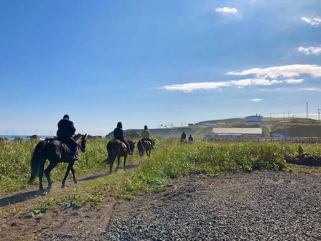 海辺で馬に乗る！北太平洋シーサイドライン乗馬クラブ【北海道浜中町の旅６】