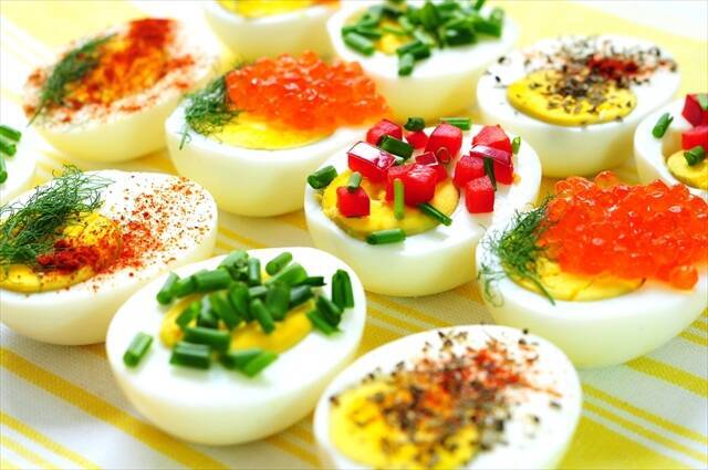 レシピ アメリカで人気 パーティーが華やぐ オシャレな ゆで卵 の前菜 14年12月25日 エキサイトニュース