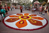 「美しきインドの砂絵、光彩奪目の伝統「ランゴリ」の世界」の画像13