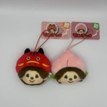 【福島限定！人気の赤べこに続くご当地シリーズ第2弾】モンチッチが「桃」に変身！フェイスマスコットが12月下旬に発売