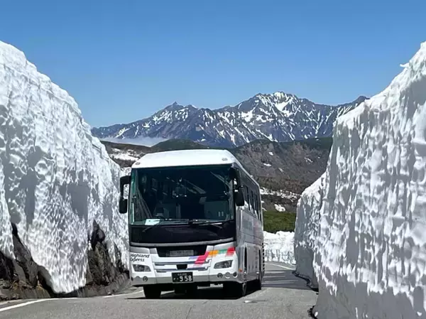 「【バスに乗るだけで天空散歩】期間限定！乗鞍岳春山バスが標高2,600mの残雪地帯まで運行」の画像