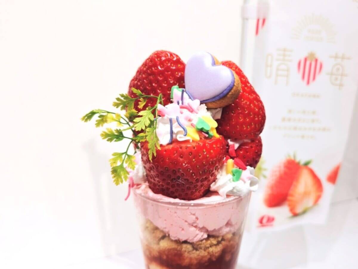 【岡山発「晴苺（はれいちご）」スイーツフェア2026】首都圏で限定開催！人気インフルエンサー・りーちむさん監修のパフェも登場