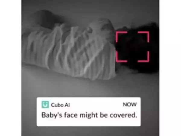 「赤ちゃんの顔が覆われたらアラート! モニター「Cubo AI」は親の強い味方に」の画像