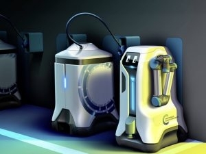 EV充電はロボットにお任せ VWが開発