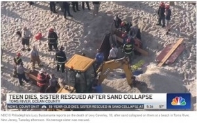 ビーチで穴を掘って遊んでいた18歳少年、砂が崩れ生き埋めになり死亡（米）