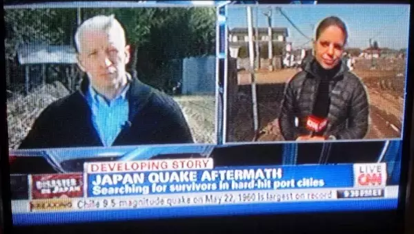【Pray for Japan , from the world】ABCのアマンプール氏、CNNのクーパー氏など米主要メディアの有名アンカーら、続々と日本入りで震災被災地の悲惨さをリポート。