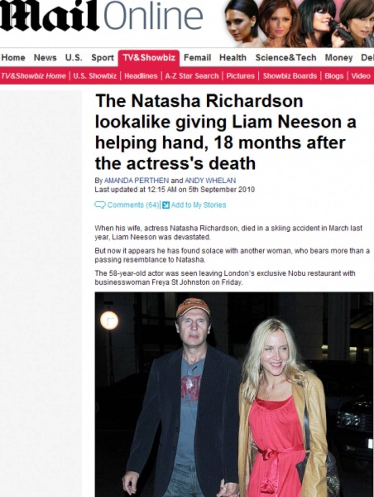 イタすぎるセレブ達 番外編 愛妻の死から2年 俳優リーアム ニーソンが36歳女性と婚約 11年4月10日 エキサイトニュース