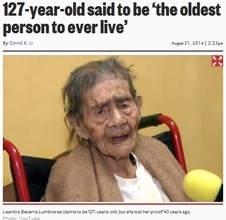 満127歳と裁判所に認められたメキシコ女性。玄孫はなんと55人！