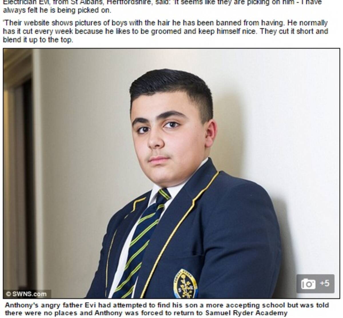 髪を短く刈り過ぎて罰せられた男子小学生 英国男児にあるまじき髪型 14年12月21日 エキサイトニュース
