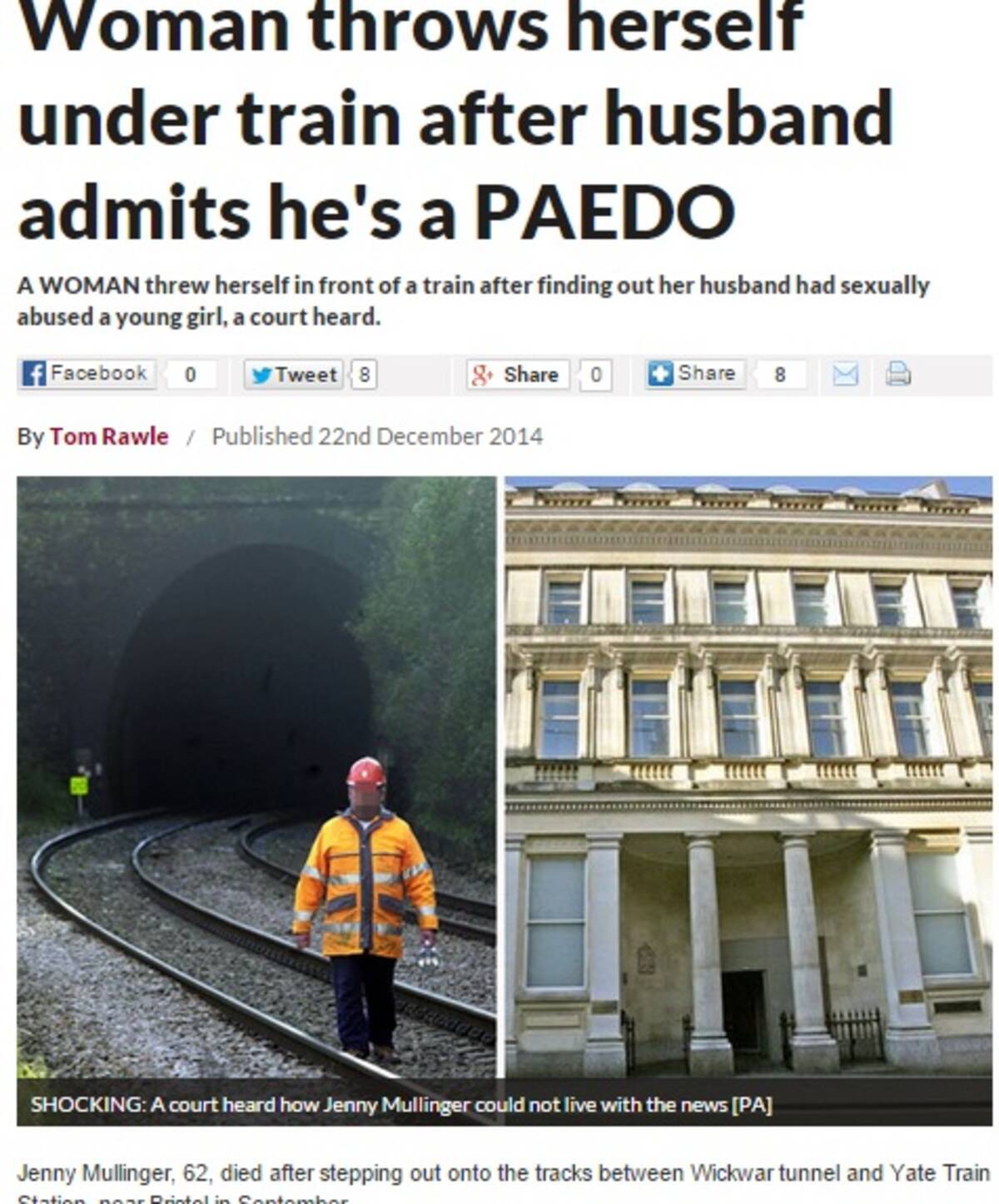 最愛の夫が9歳少女に性的暴行 悲観の妻 列車に飛び込む 英 14年12月25日 エキサイトニュース 最愛の夫が9歳少女に性的暴行 悲観の妻 列車に飛び込む 英 14年12月25日 エキサイトニュース