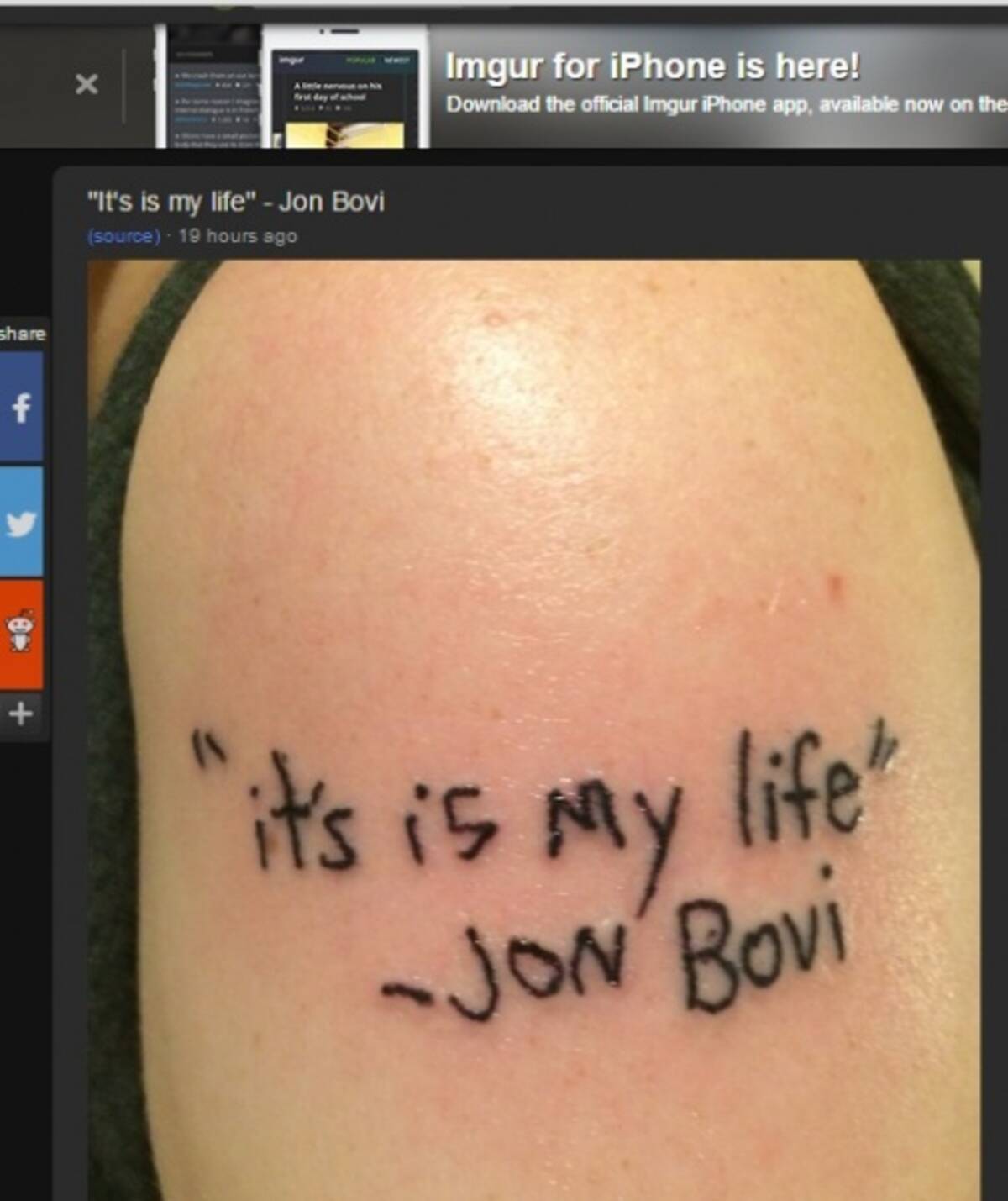 ボン ジョヴィの大ファン 残念すぎるタトゥーに人々が爆笑 15年3月11日 エキサイトニュース