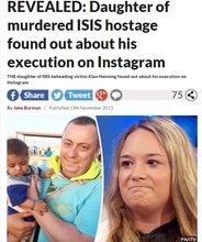 ISに斬首された父。SNSで残酷な写真を見てしまった娘が涙の告白（英）