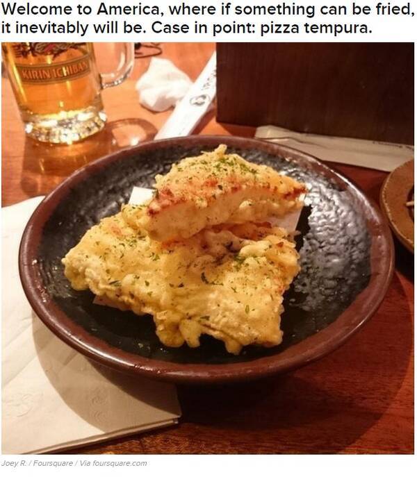 ピザの天ぷら 米nyの居酒屋で大人気メニューに 16年3月15日 エキサイトニュース