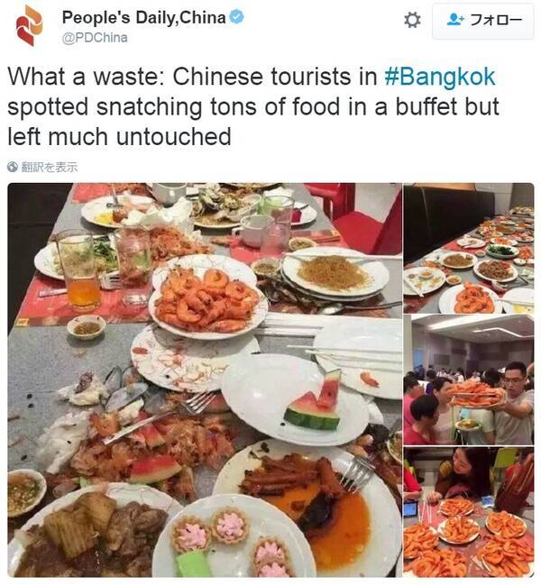 食べ放題のエビをかっさらう中国人観光客 大量の食べ残しも タイ 16年3月21日 エキサイトニュース