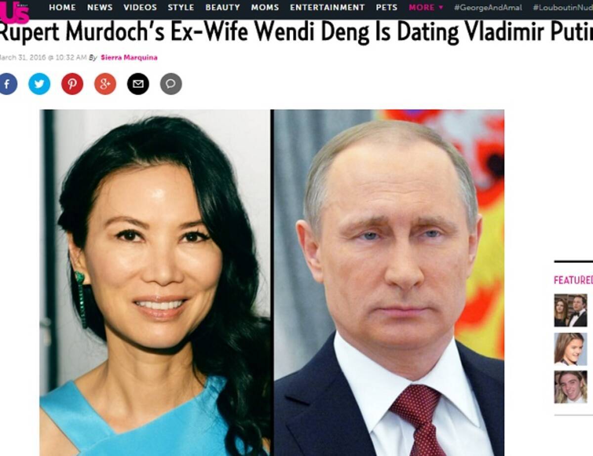 プーチン大統領に アジアン美女と交際 の噂 米メディア王の47歳元妻 16年4月2日 エキサイトニュース