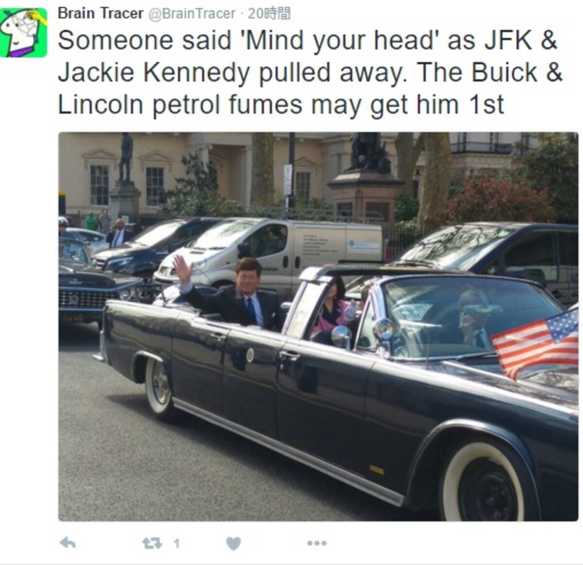 ロンドンに ケネディ大統領 ジャクリーン夫人 出現 笑顔でゲリラパレード 16年4月7日 エキサイトニュース