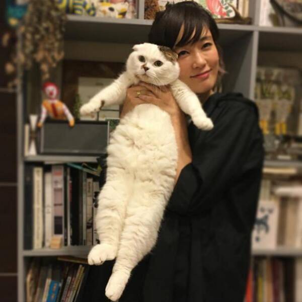 水川あさみ 念願叶い猫の コム様 と初対面 キスシーンまで披露 16年4月14日 エキサイトニュース