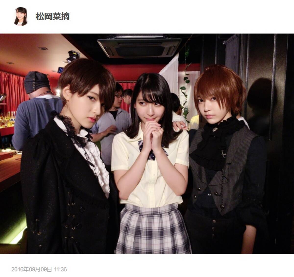 Hkt48宮脇咲良が男装 イケメンぶりに松岡菜摘 恋をしました 16年9月10日 エキサイトニュース